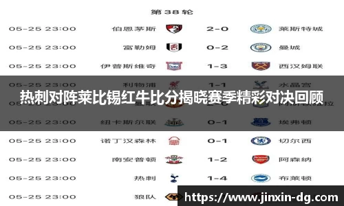 热刺对阵莱比锡红牛比分揭晓赛季精彩对决回顾
